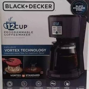 Black and decker 12 cup programmable coffee maker new in box